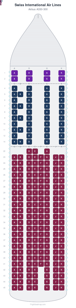 Lx55 Seat Map Swiss International Air Lines Boston Flight Seatmap